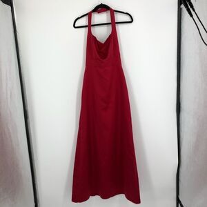 AFTER SIX Red Formal Maxi‎ Dress Halter Neck